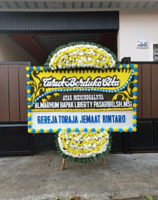 Papan Bunga Duka di Kebagusan